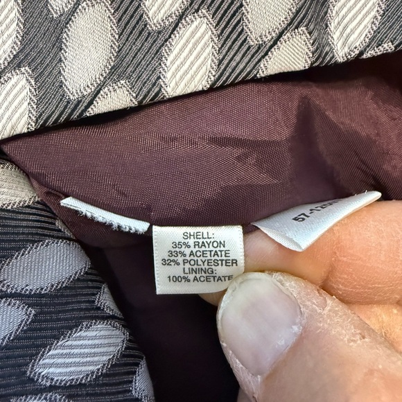 LOFT Black and White Textured Mini Skirt 4 - Picture 6 of 7